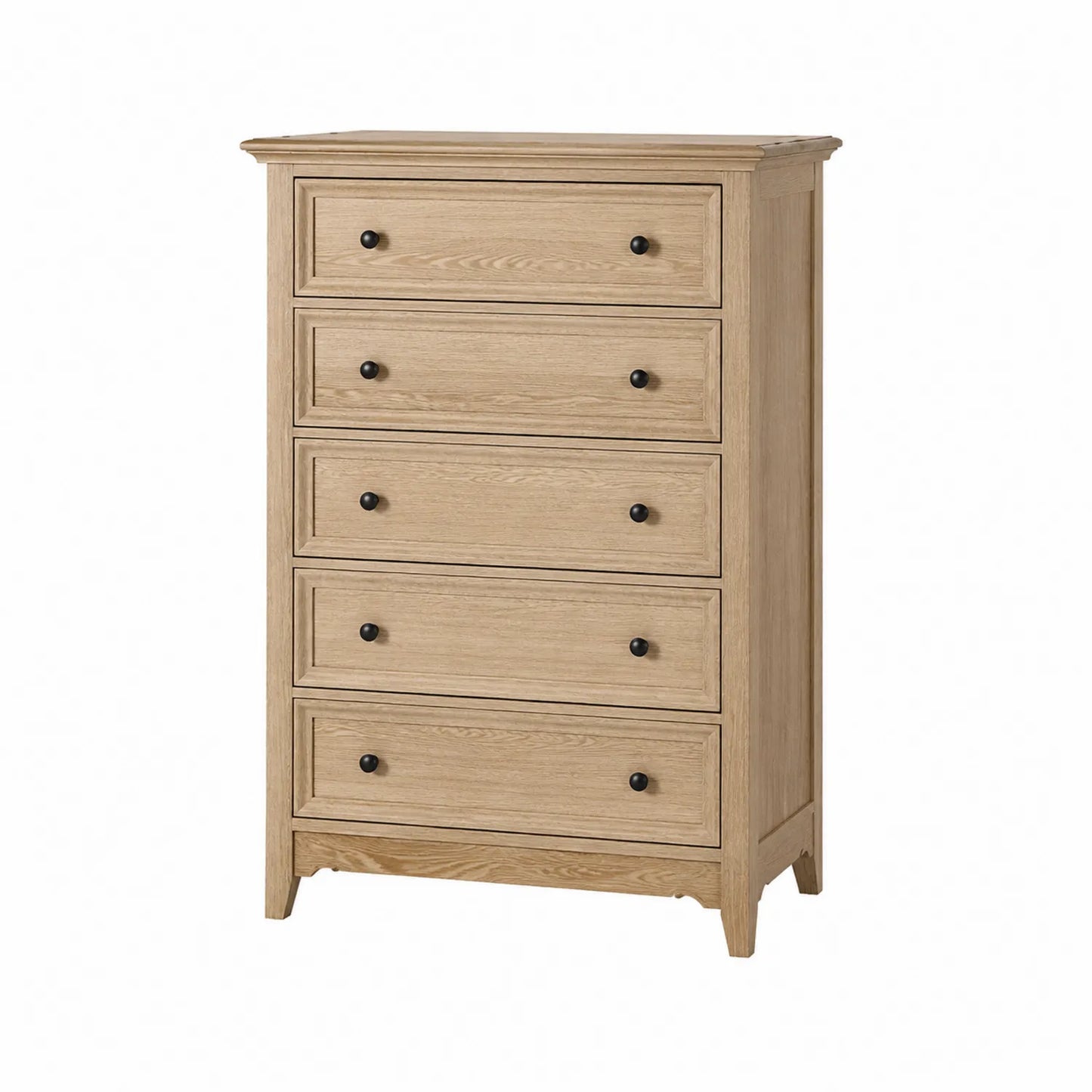 Komoda z 5 szufladami dębowa 120x80x40