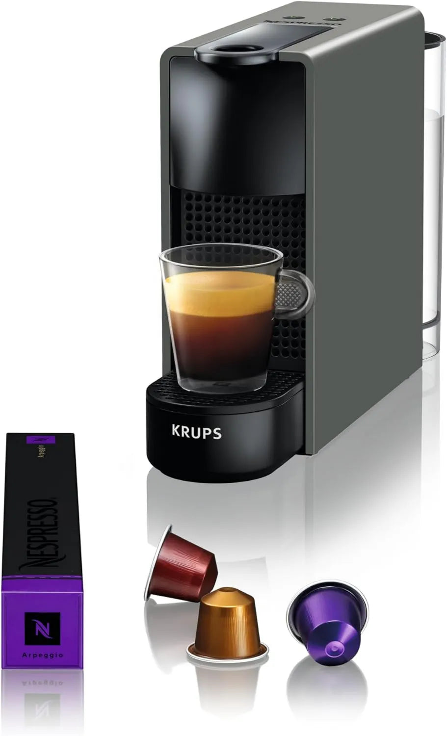Nespresso, Elektryczna ekspres do kawy, szary, ciśnienie 19 bar