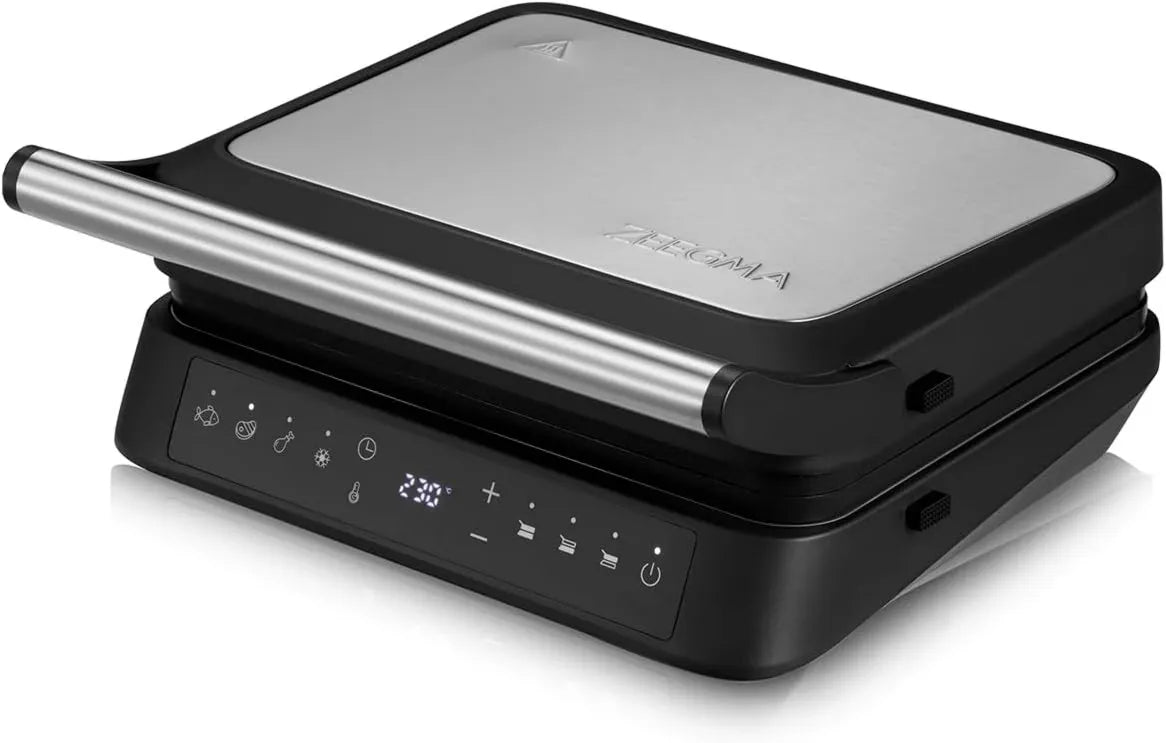 Zeegma grill elektryczny, CHEF 3 Grill, grill panini i croque- monsieur, 29 x 23, 2 cm, 2000 W, 2 strefy temperatur