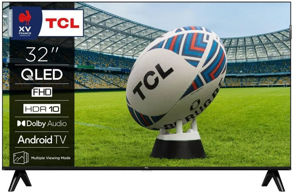 TCL telewizor, 32S59K Inteligentna telewizja, 80 cm, 50 Hz, TV, QLED, Full HD, 32S59K QLED TV bez krawędzi 50 Hz Full HD 80 cm