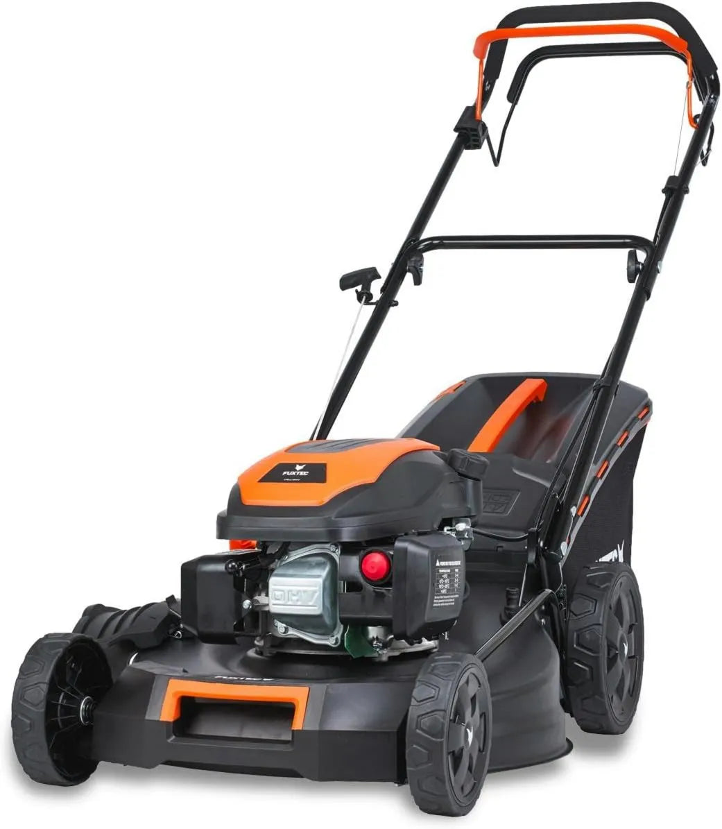 FX-RM5170 kosiarka, 2,9 kW, 51 cm, 75 mm, Kosiarka spalinowa FUXTEC 4w1, szer. koszenia 51 cm, naped tylny, mulczowanie i wyrzut boczny, 7 poziomów