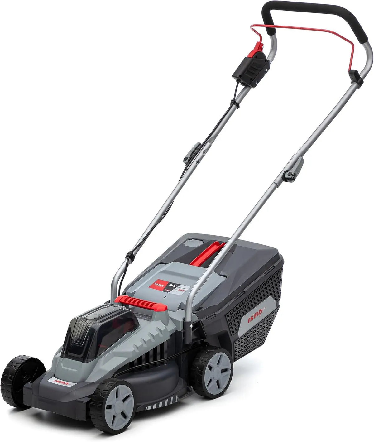 Bosch LM 33 kosiarka, 250 m², 33 cm, 70 mm, zasilanie akumulatorowe, IKRA IB- kosiarka akumulatorowa 36 V, szerokość cięcia 33 cm
