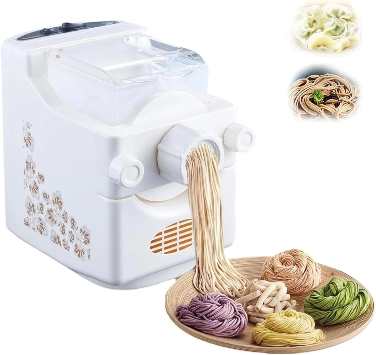 Generic maszynka do makaronu, Maszyna do makaronu, 180 W, 500 g pojemności, Elektryczna prasa do makaronu 180 W, 9 form