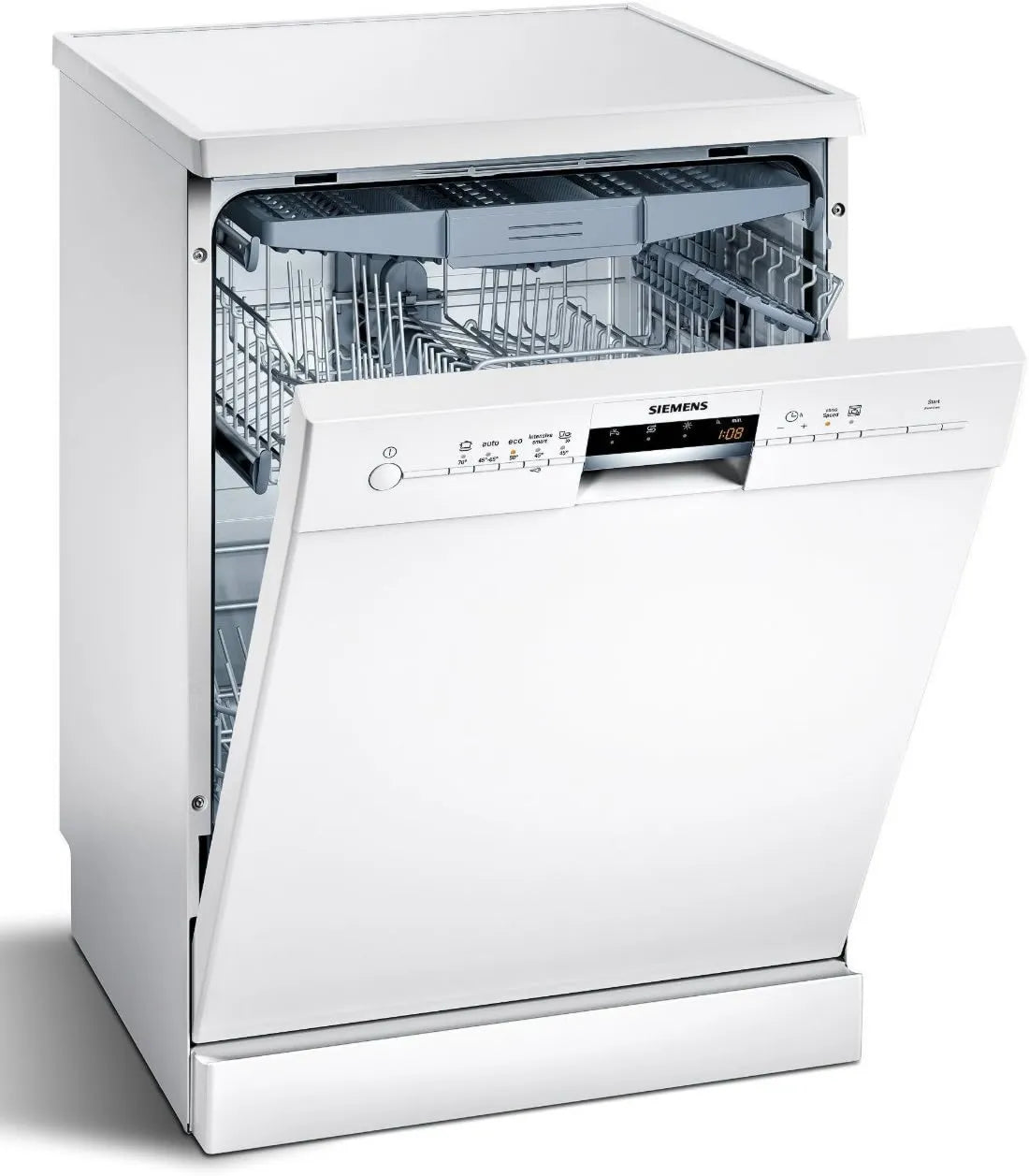 SIEMENS zmywarka, SN25 L280EU Dishwayer, 46 dB, varioSpeed Plus, built- in, stand- alone, biały, 13 sztućce, EcoPlus