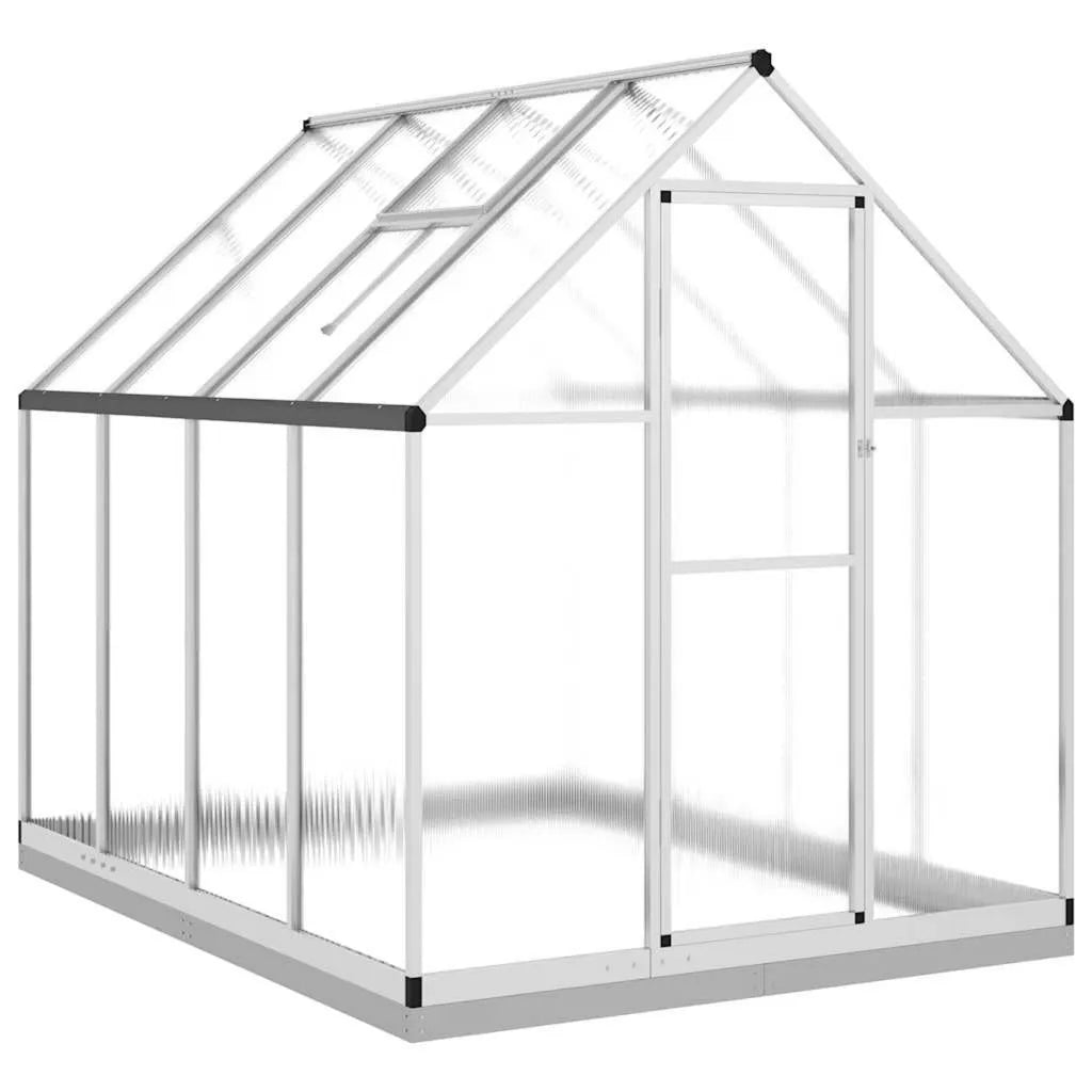 VidaXL Szklarnia z ramą podstawy, 224x169x202 cm, 3,79 m²