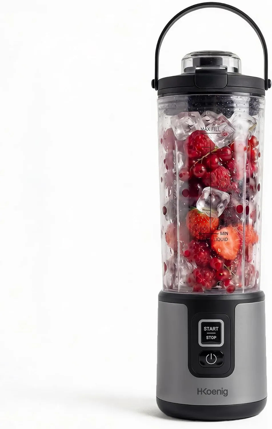 H.Koenig, Zmywarka, 110 W, C 3 MOOTH9, przenośna, USB, stal nierdzewna, szara, mini blender przenośny Re Harfible 470 ml, Re Harfible USB