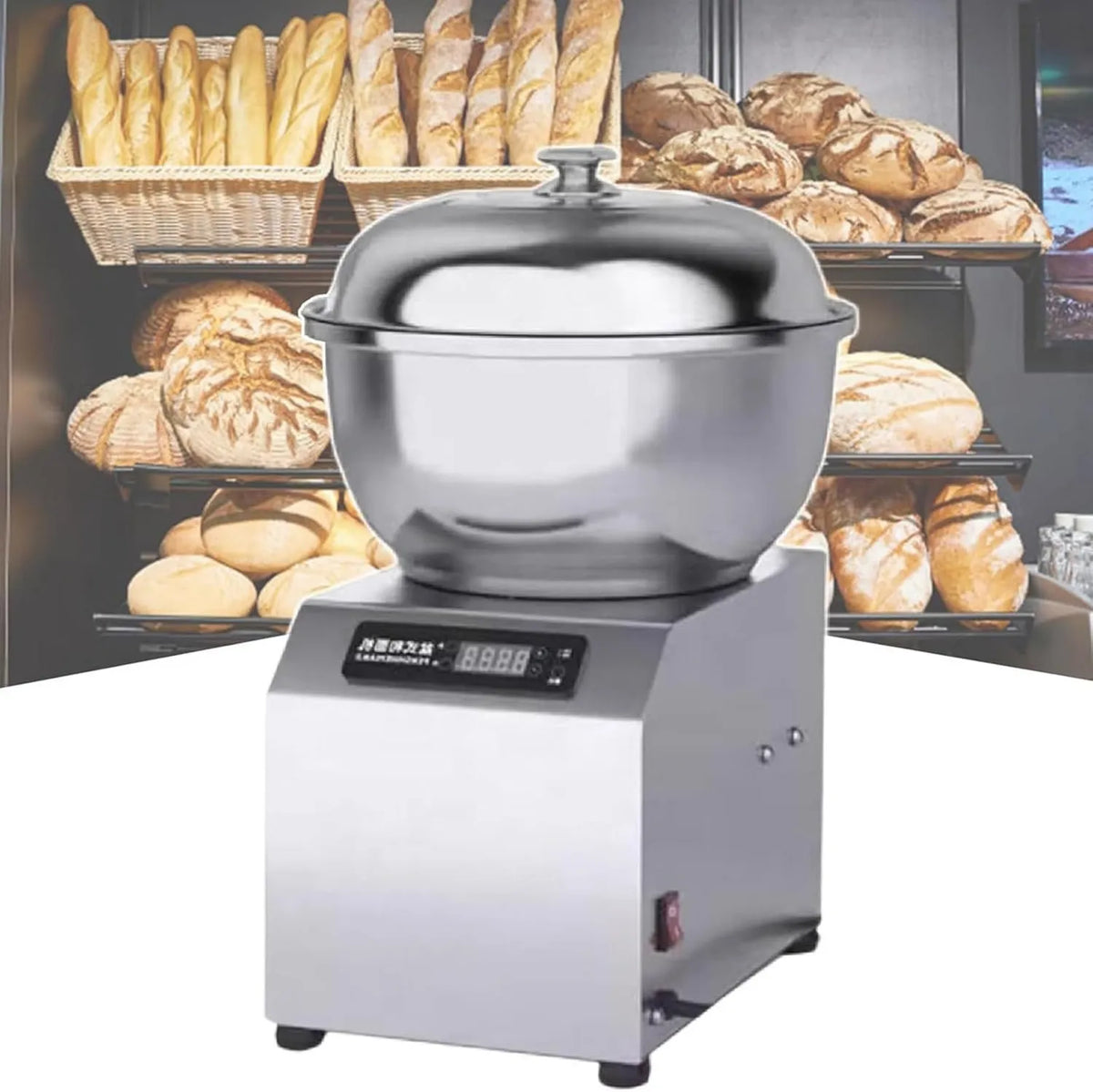 JKJZSALJ mikser planetarny, Robot, 5 kg, minutnik, ciasto, profesjonalny, stal nierdzewna, dla ciast