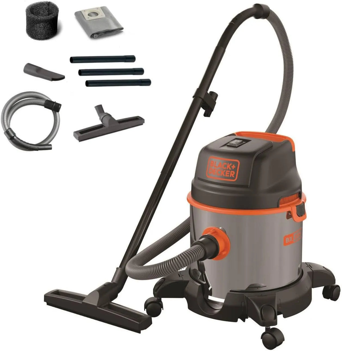 BLACK+DECKER odkurzacz tradycyjny, czarny+DECKER czarny+DECKER czarny+DECKER czarny+DECKER Czarny + Decker BXVC20XE Odkurzacz, 20 l, 1400 W, czarny