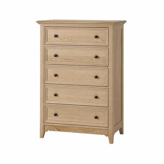 Komoda z 5 szufladami dębowa 120x80x40
