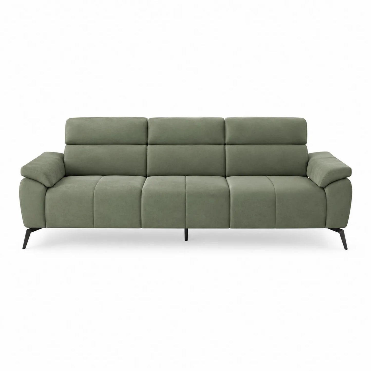 Sofa trzyosobowa tkanina mikrofibra zielona 230cm