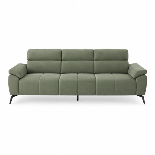 Sofa trzyosobowa tkanina mikrofibra zielona 230cm