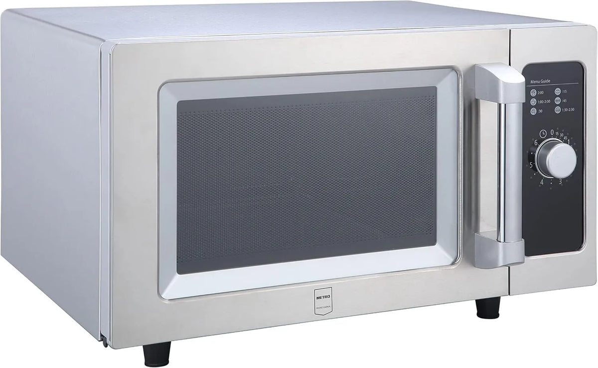 METRO Professional, METRO profesjonalny Mikrofalówka GMW1125- K, 51, 1 x 43 x 31, 1 cm, 25 l, 1000 W, licznik, stal nierdzewna, kuchenka mikrofalowa, srebro, Rotacyjny przycisk minutnik, Sterowanie GMW1125-K