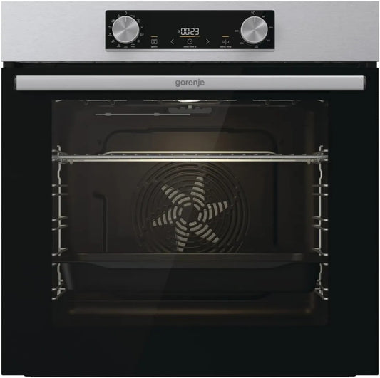 Gorenje BOP6737E02XK piekarnik elektryczny, 60 cm, piekarnik do zabudowy, gorące powietrze, ecoClean Email, wysuwane szklane drzwi piekarnika