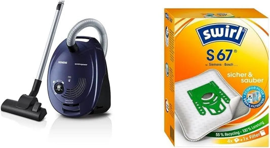 Siemens VS06A111 S 67 odkurzacz, 600 W, Odkurzacz Cylindryczny, Promień Działania 9 M