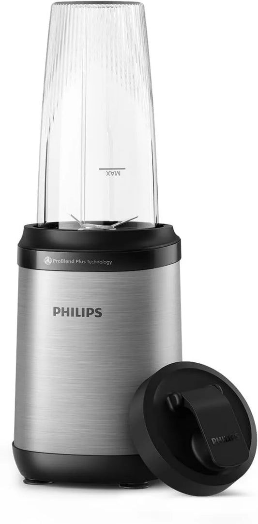 PHILIPS blender kielichowy, HR2764 / 00 Blender, 0, 7 l, 800 W, płyta IPS, stal nierdzewna, 6 ostrych i odłączalnych ostrzy, Mieszać w 1 ruchu, Aplikacja HR2764/00