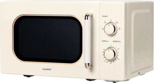 Comfee, kuchenka mikrofalowa, 20 l, 700 W, 'CMO- M202NC, licznik, Regulacja czasu 0- 35 min, proste sterowanie, Oświetlenie wnętrza, Krem ścierny CMO-M202NC