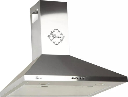Gurari okap kuchenny, 50 cm, 1000 m3 / h, 3 prędkości, montaż ścienny, stal nierdzewna, 147 nierdzewny 50, LED m3/h