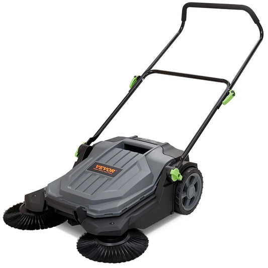 VEVOR, Balai Ręczny nieelektryczny, Zamiatarka podłogowa, Mechaniczna szerokość zamiatarki 65 cm, Kontener na odpady 18, 9 l, Rękojeść