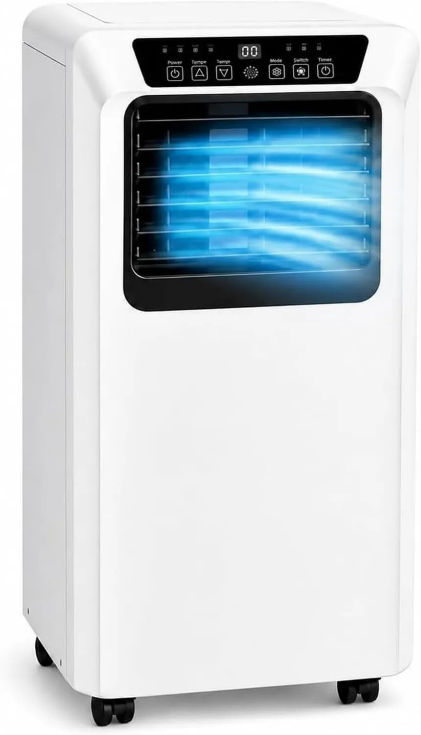 PSHZHIM klimatyzator przenośny, 60 dB, ciche, ciche 50- 60 DB i łatwe Ewakuacja