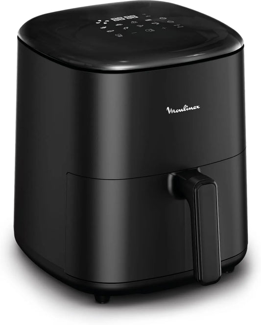Moulinex frytkownica beztłuszczowa, Fritter powietrza, 5 l, 10 programów, czarny, Oil-free szuflada dla 6 osób