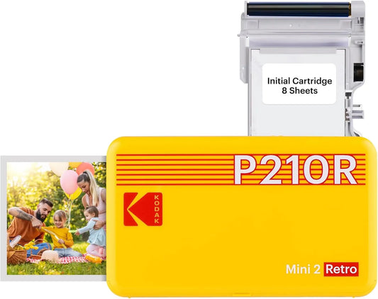 P210R drukarka, 86 mm, 54 x 86 mm, zasilanie akumulatorowe, KODAK Mini 2 drukarka fotograficzna do smartfonów, migawki w formacie 54 x 86 mm