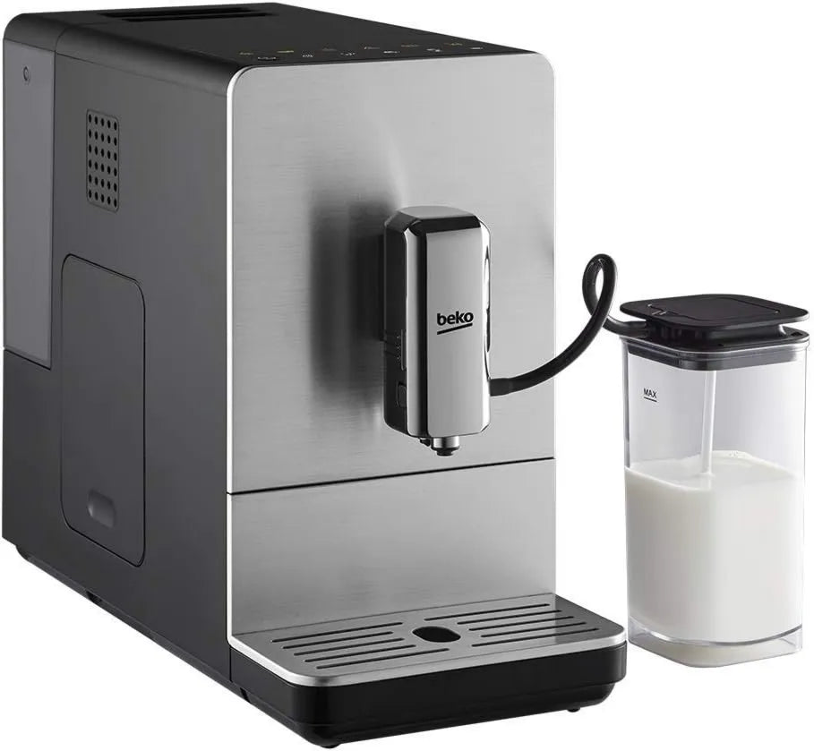 Beko automatyczny ekspres do kawy, elektryczna ekspres do kawy, 1, 4 l, 1350 W, 125 g, stal nierdzewna, 5 poziomów