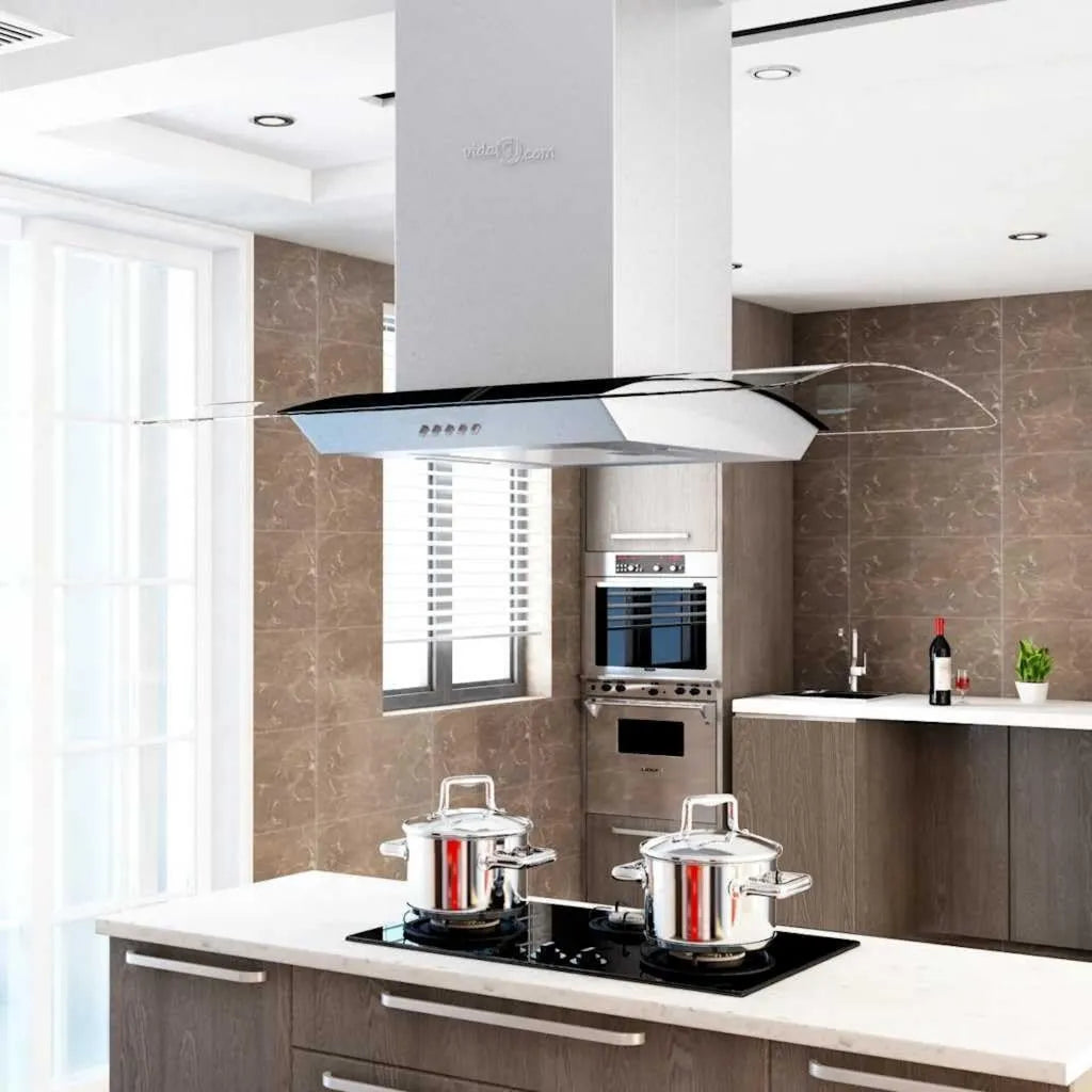 Générique okap kuchenny, 90 cm, 756 m3 / h, stal nierdzewna, waga 22 KG m3/h